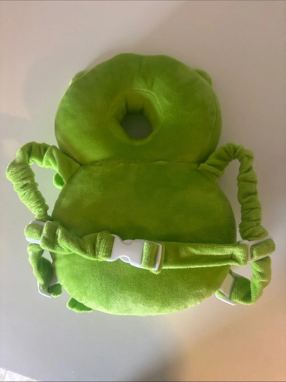 Green Frog Baby Head Protector Backpack For Walking Crawling